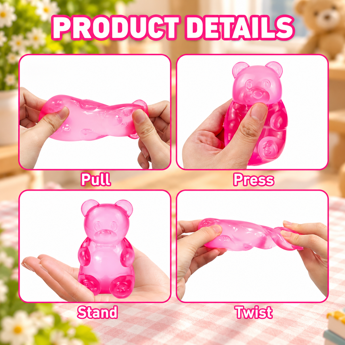 Rosy Bear Squishy