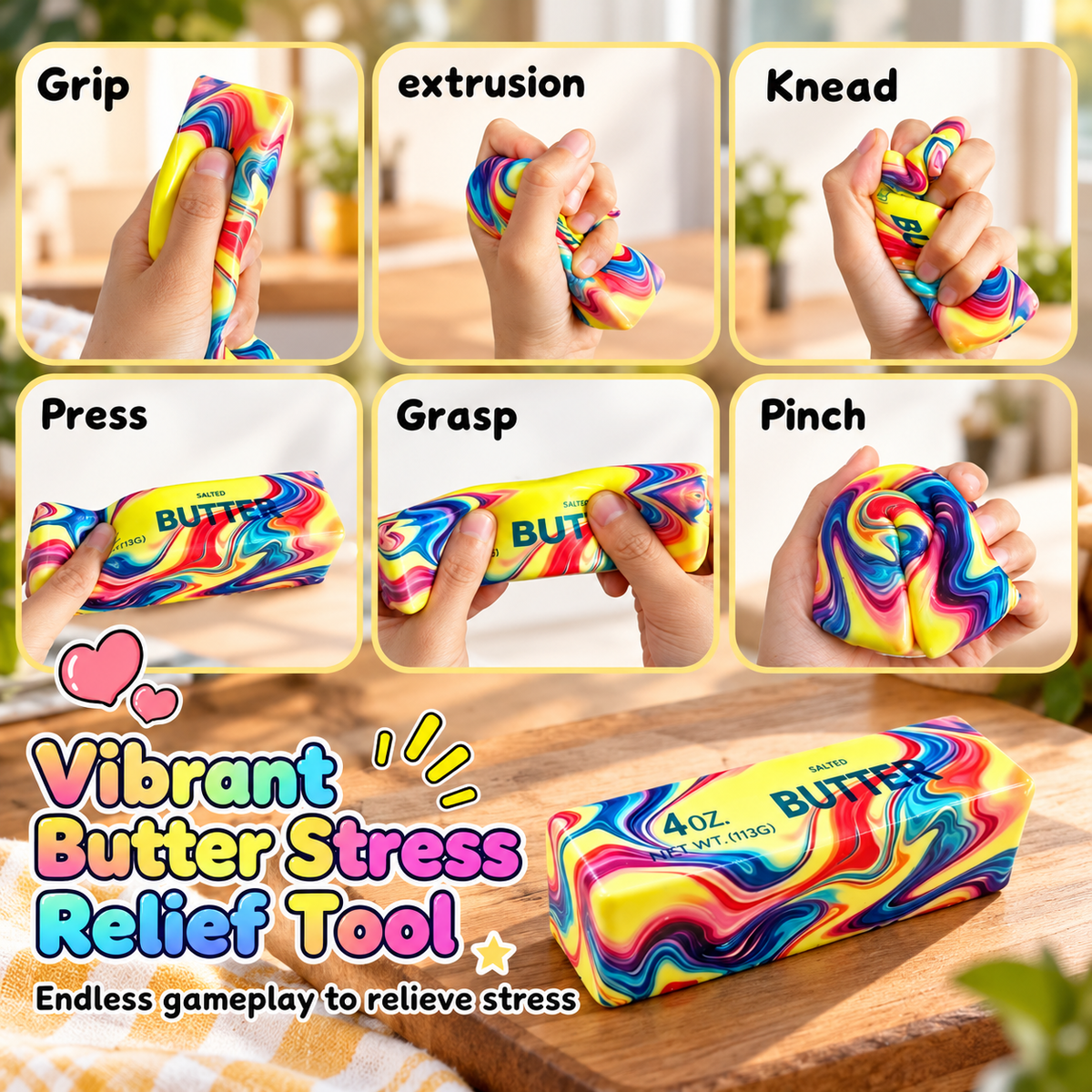 Rainbow Butter Squishy