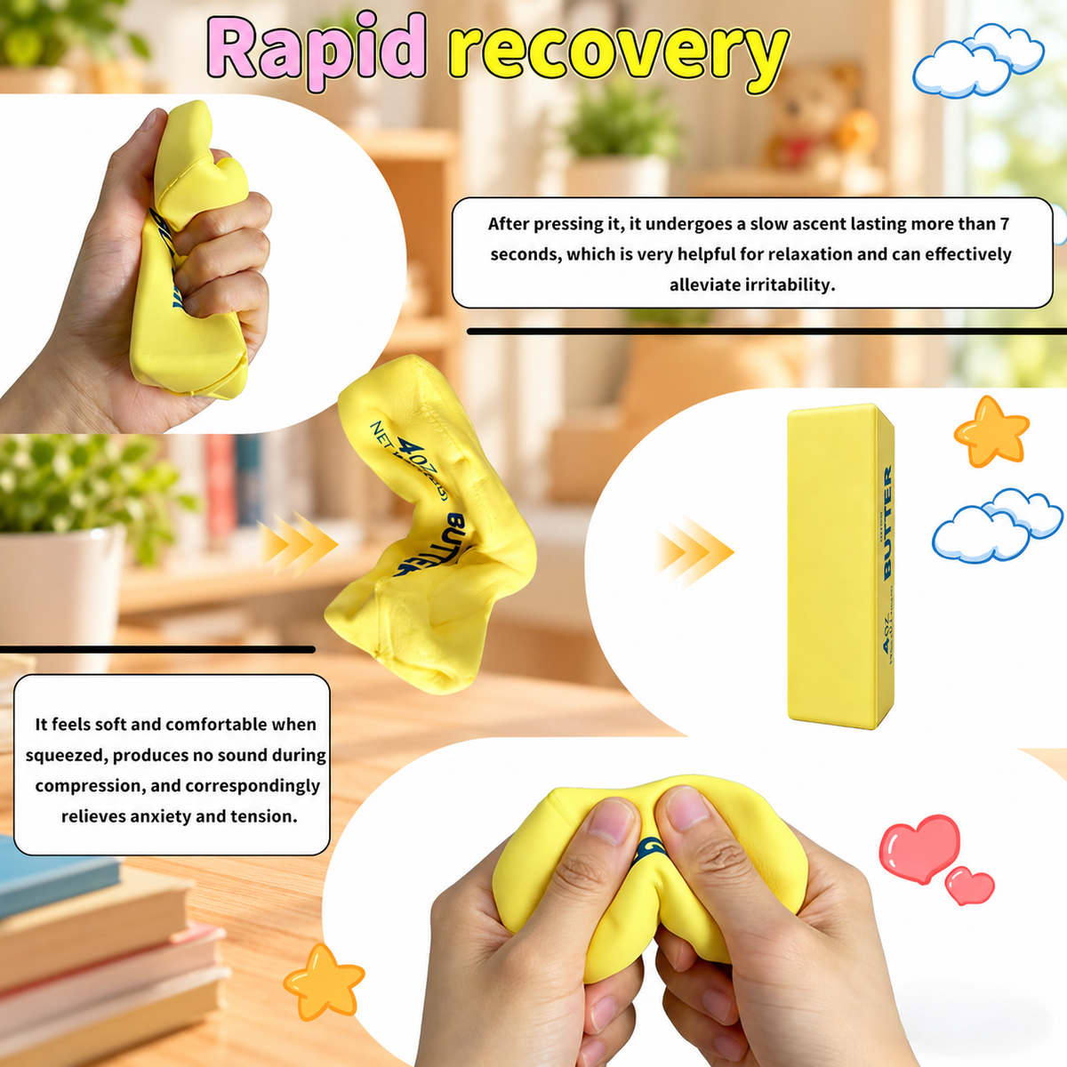 Soft Butter Squishy Toy